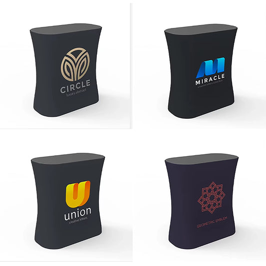 Branded display counter examples
